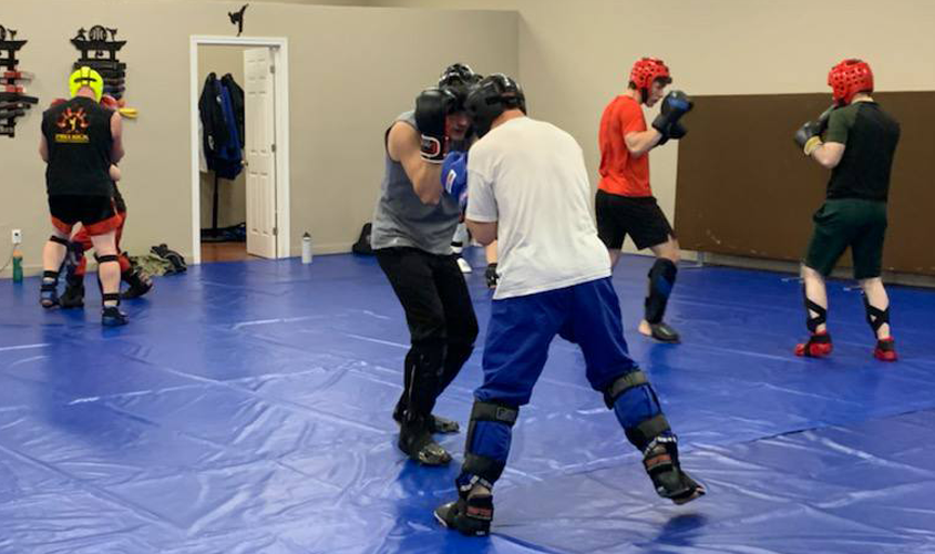 kickboxing sparring